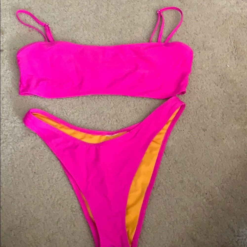 Neon Pink Bikini Set